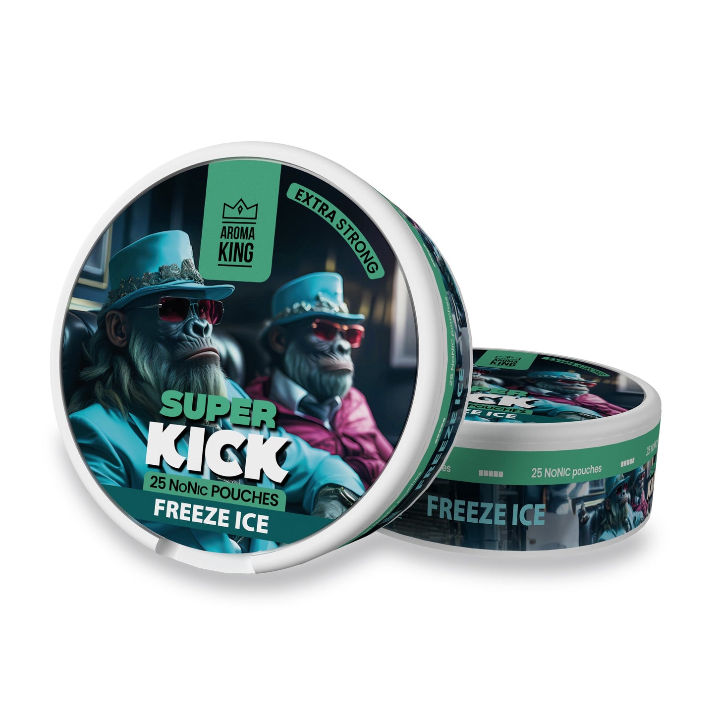 Aroma King Super Kick NoNic Freeze Ice pouches