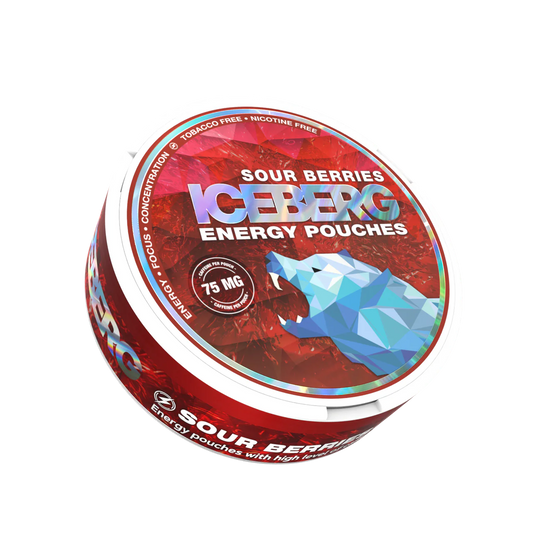 Iceberg Sour Berries Caffeine Pouches - 75mg