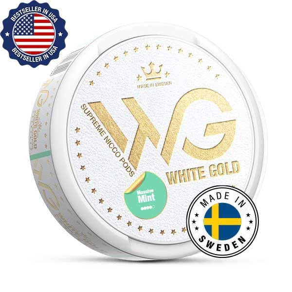 White gold massive mint snus - 25mg