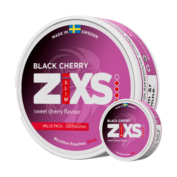 ZIXS snus black cherry jumbo can