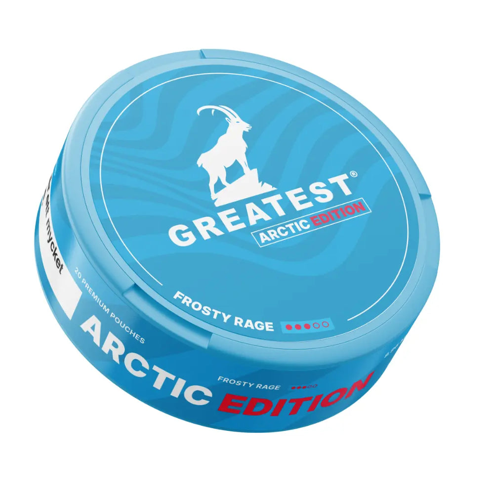 Greatest arctic edition nicotine pouches side
