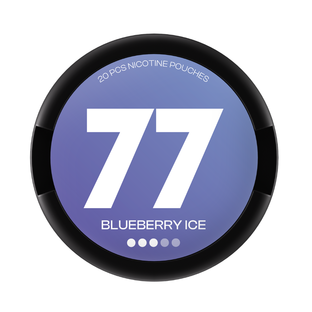 77 Blueberry Ice nicotine pouches 10.4mg