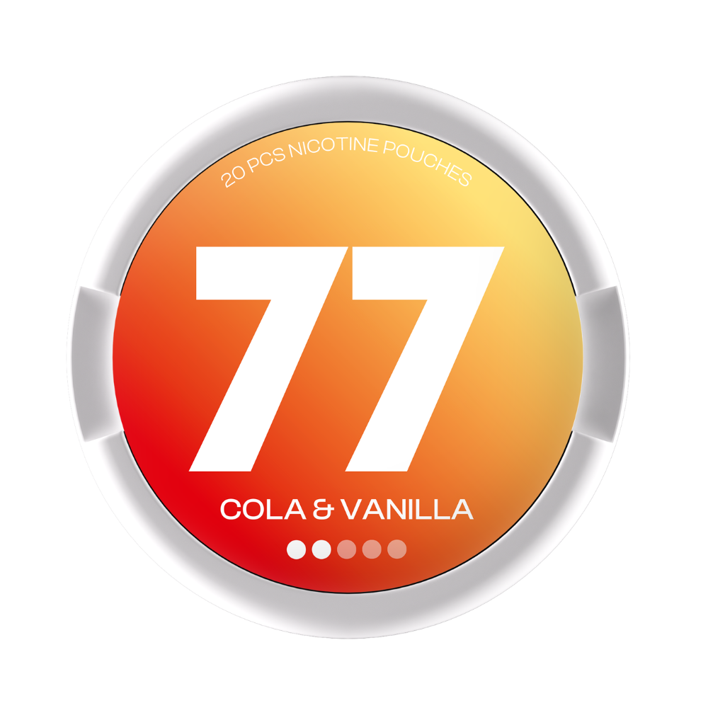 77 Cola Vanilla nicotine pouches 5.2mg