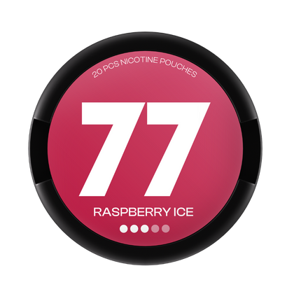 77 Raspberry Ice nicotine pouches 10.4mg