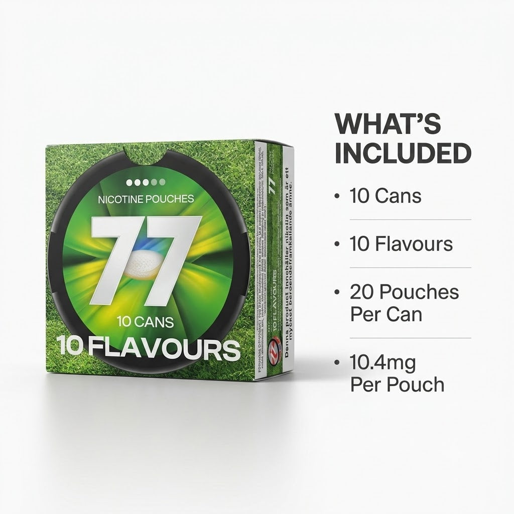 77 World Cup football pouch 10 pack