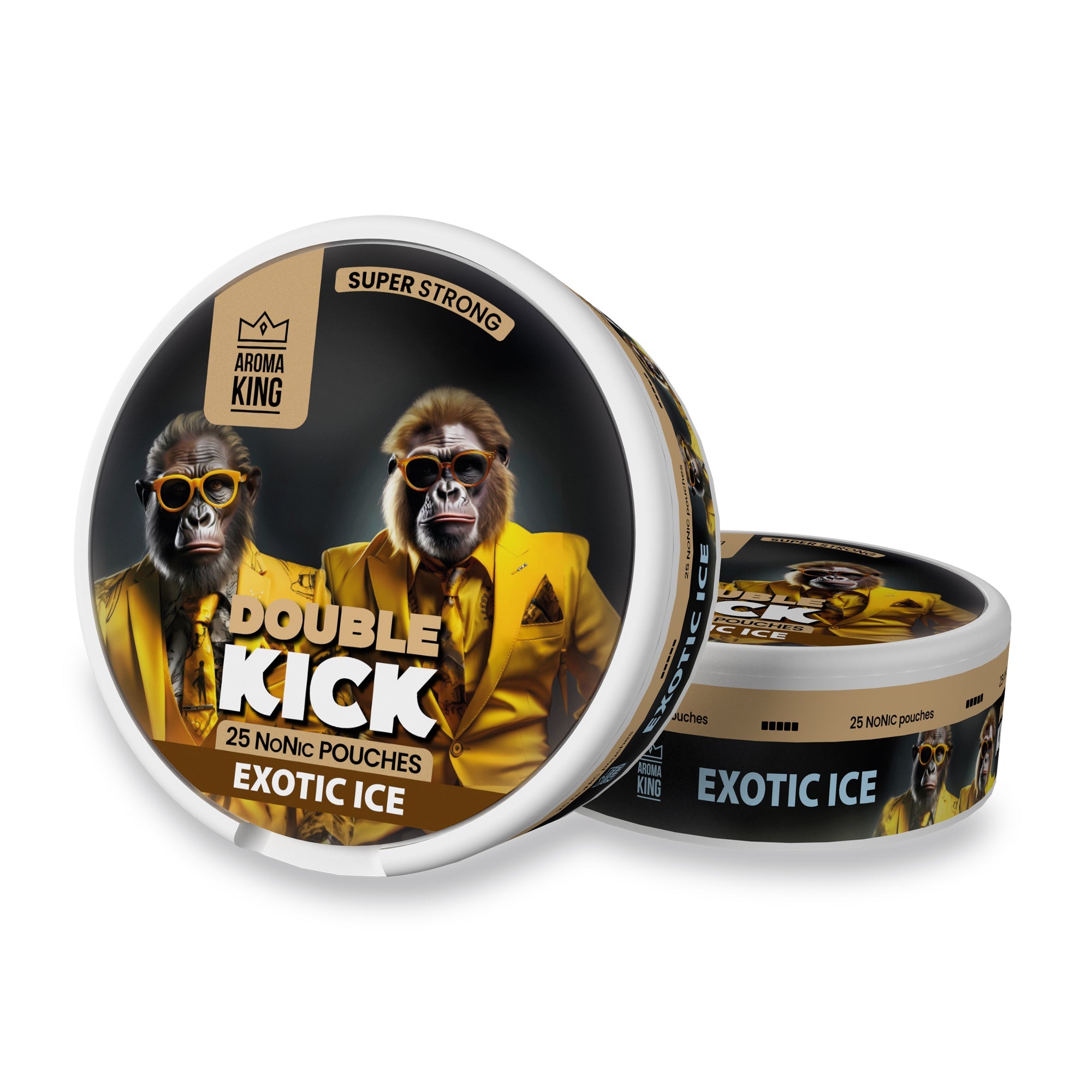 Aroma King Double Kick NoNic Exotic Ice pouches