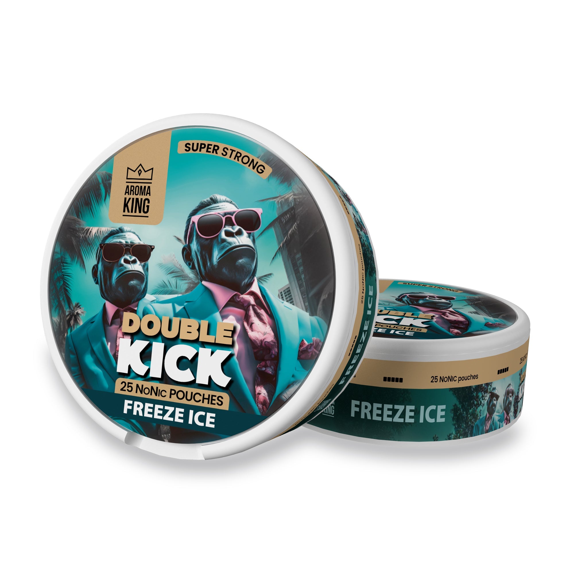 Aroma King Double Kick NoNic Freeze Ice pouches 