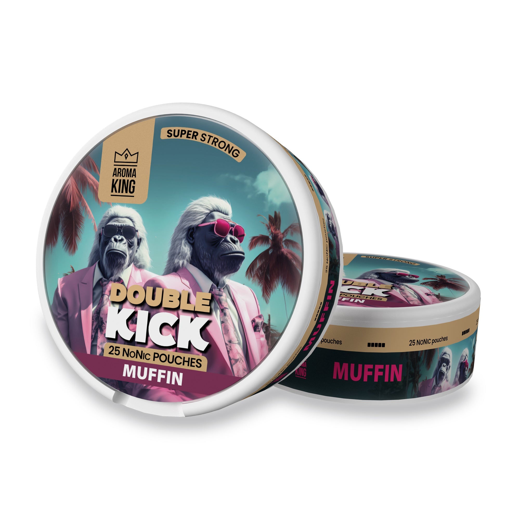Aroma King Double Kick NoNic Muffin pouches