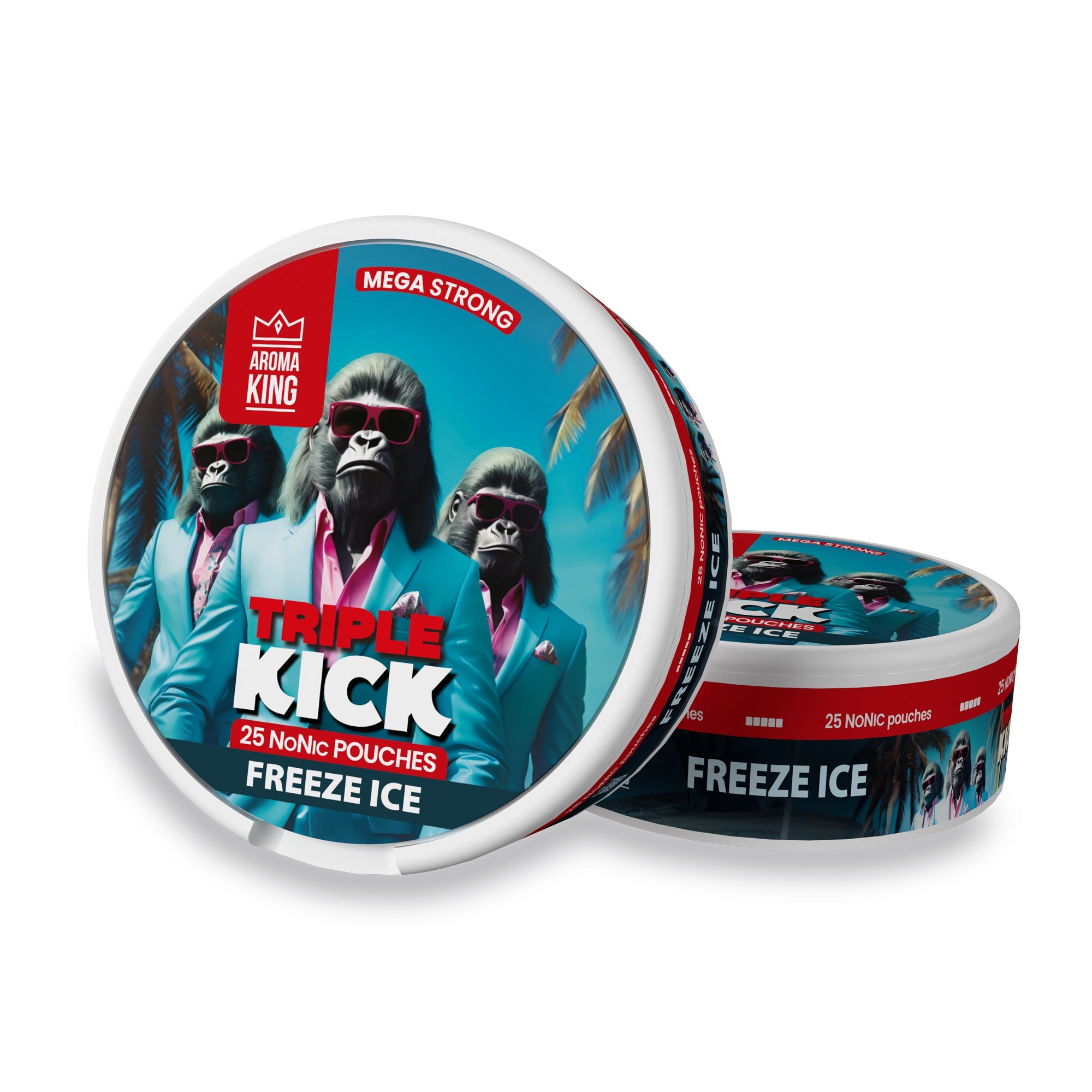 Aroma King Triple Kick NoNic Freeze Ice - 100mg pouches