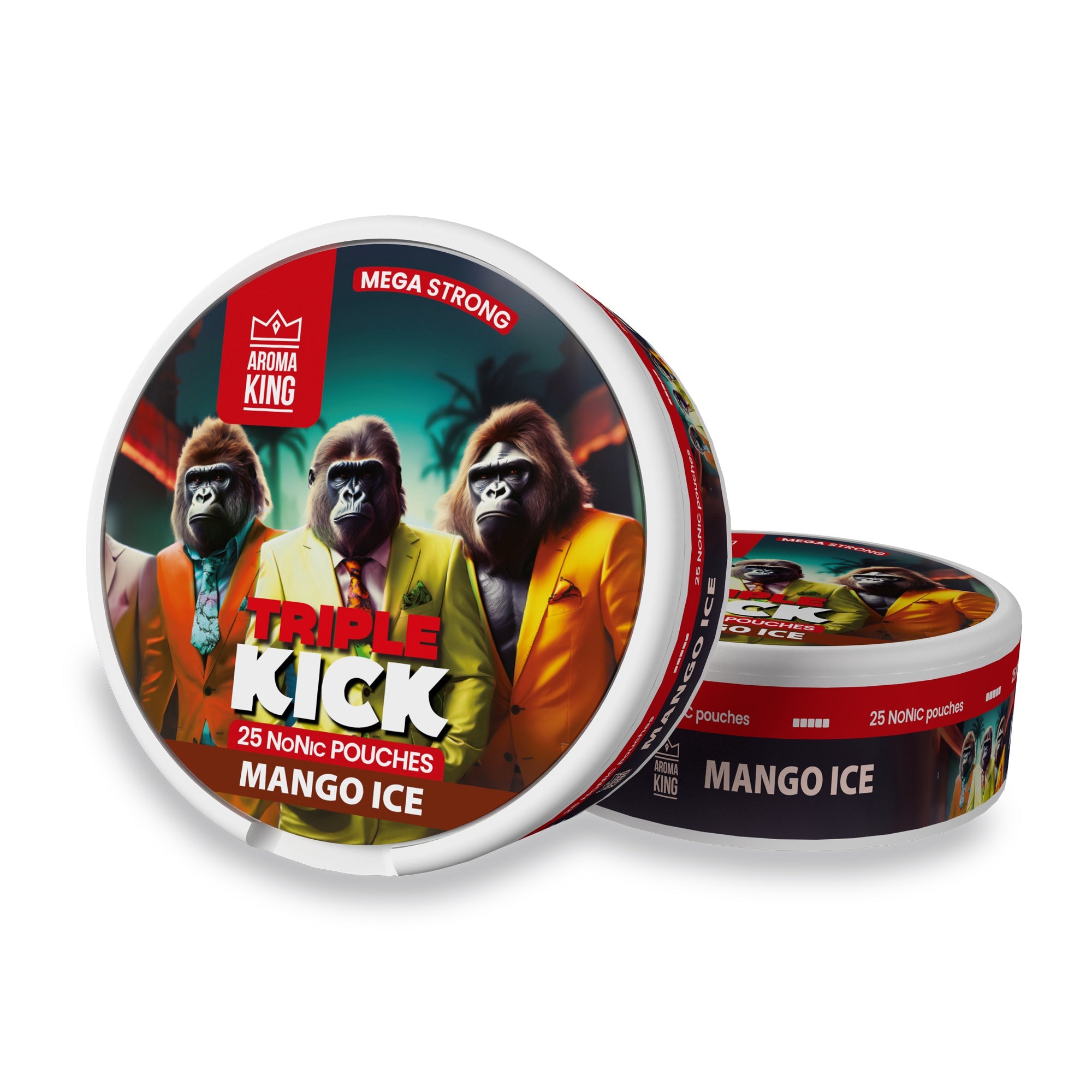 Aroma King Triple Kick NoNic Mango Ice pouches 