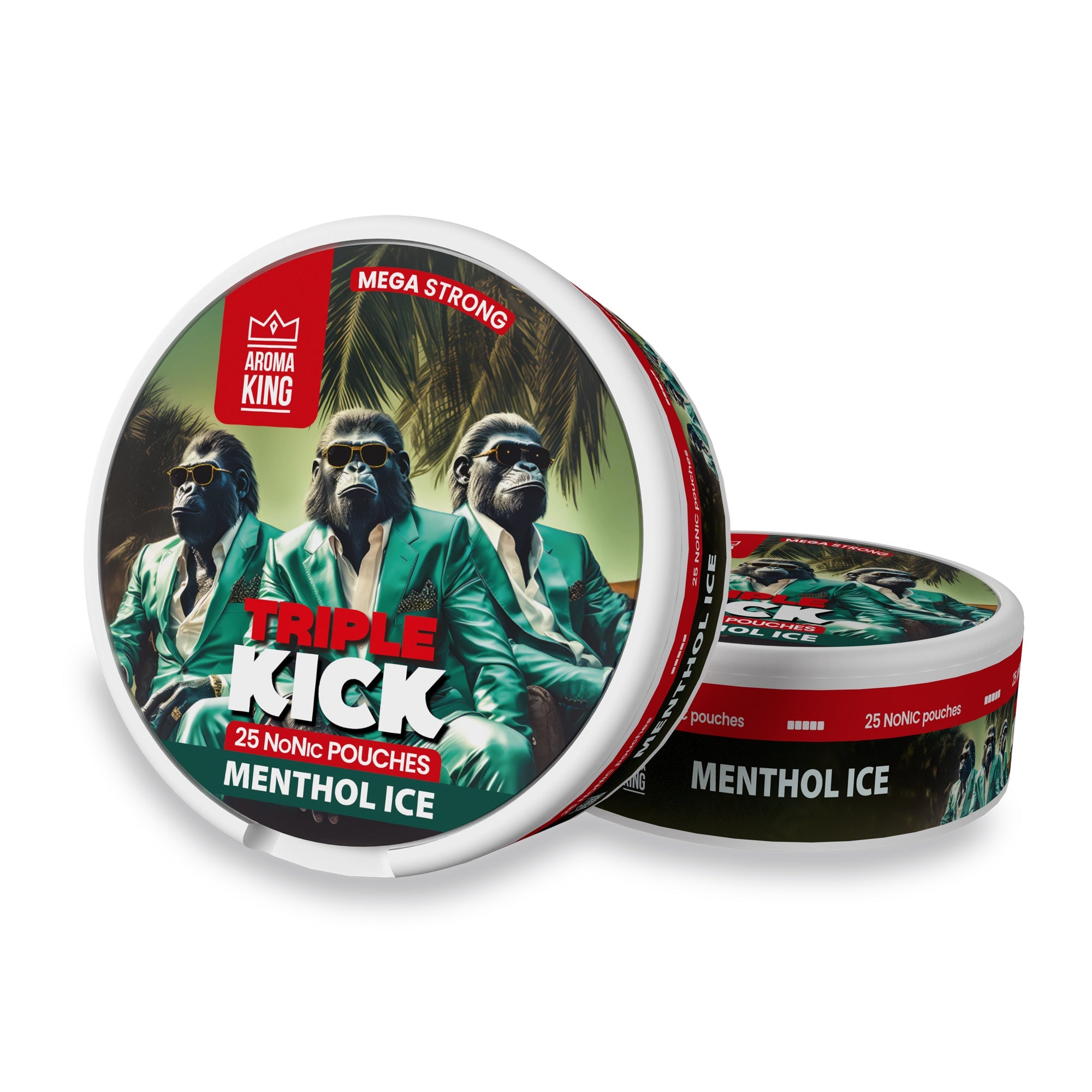Aroma King Triple Kick NoNic Menthol Ice pouches