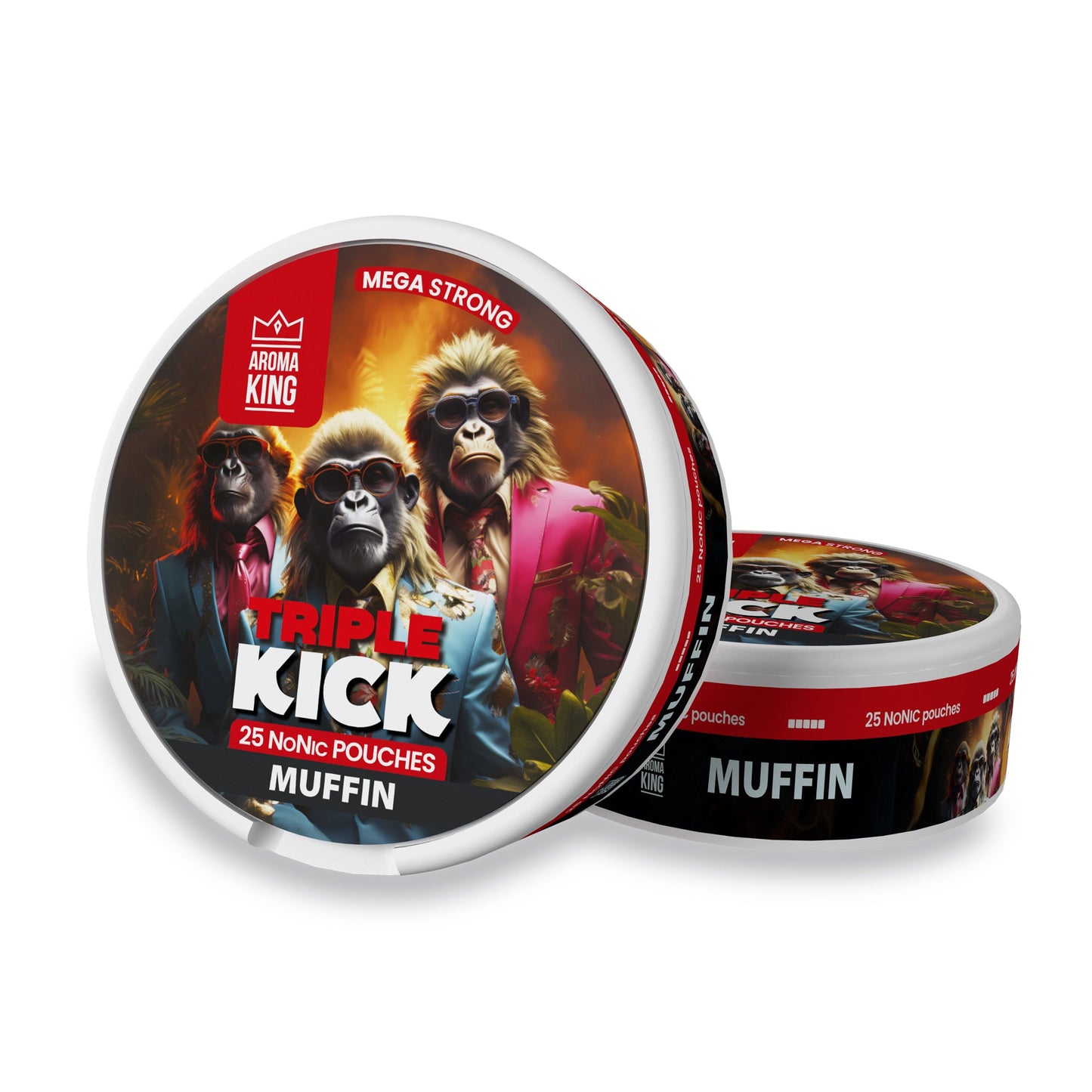 Aroma King Triple Kick NoNic Muffin pouches