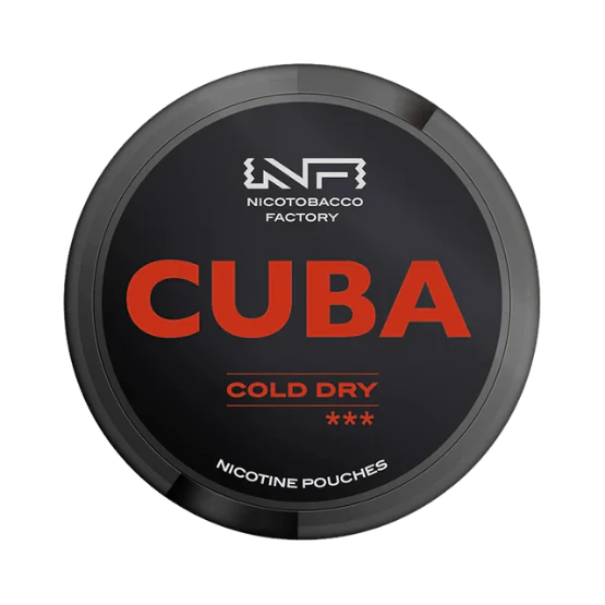Cuba cold dry nicotine pouches 43mg