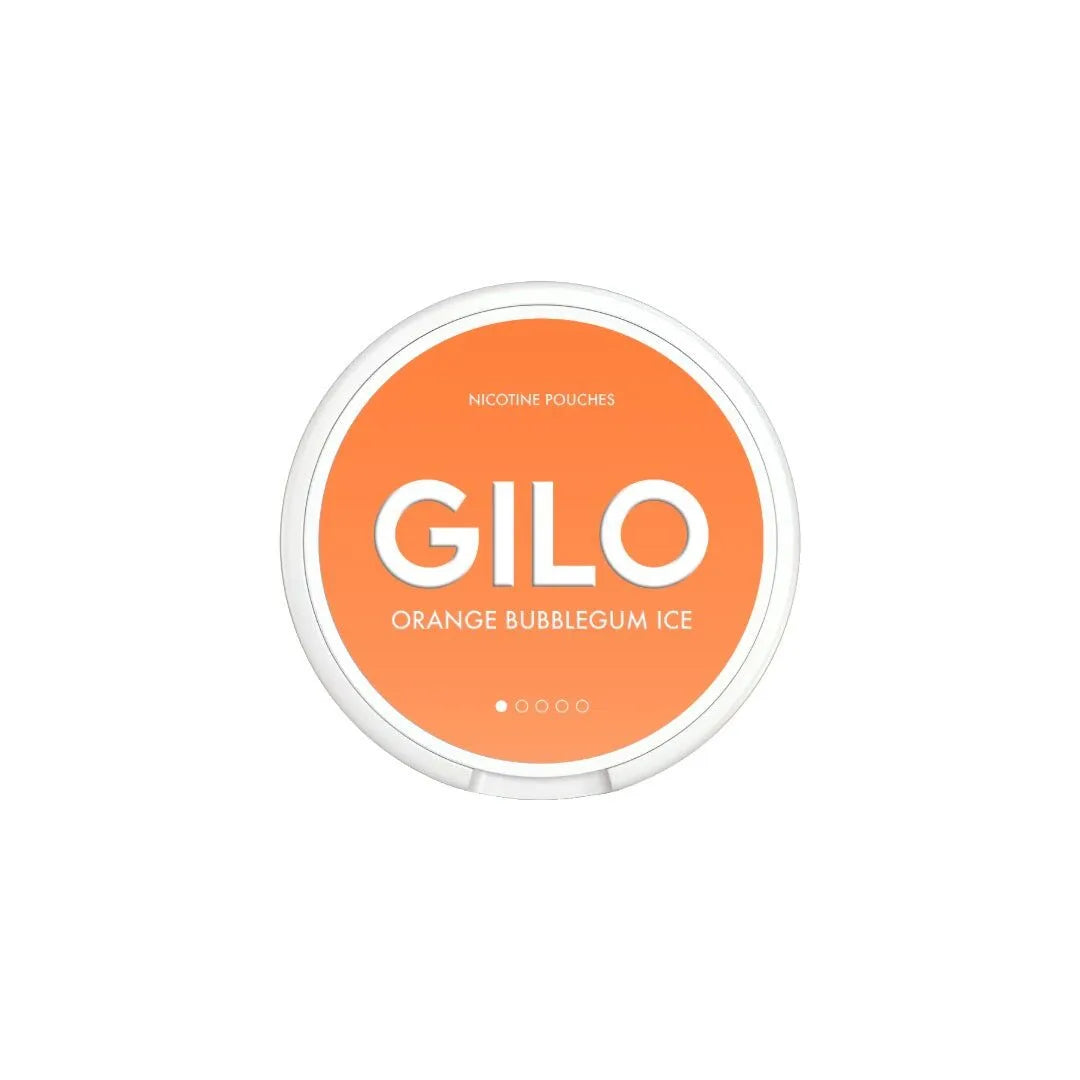 Gilo orange bubblegum nicotine pouches