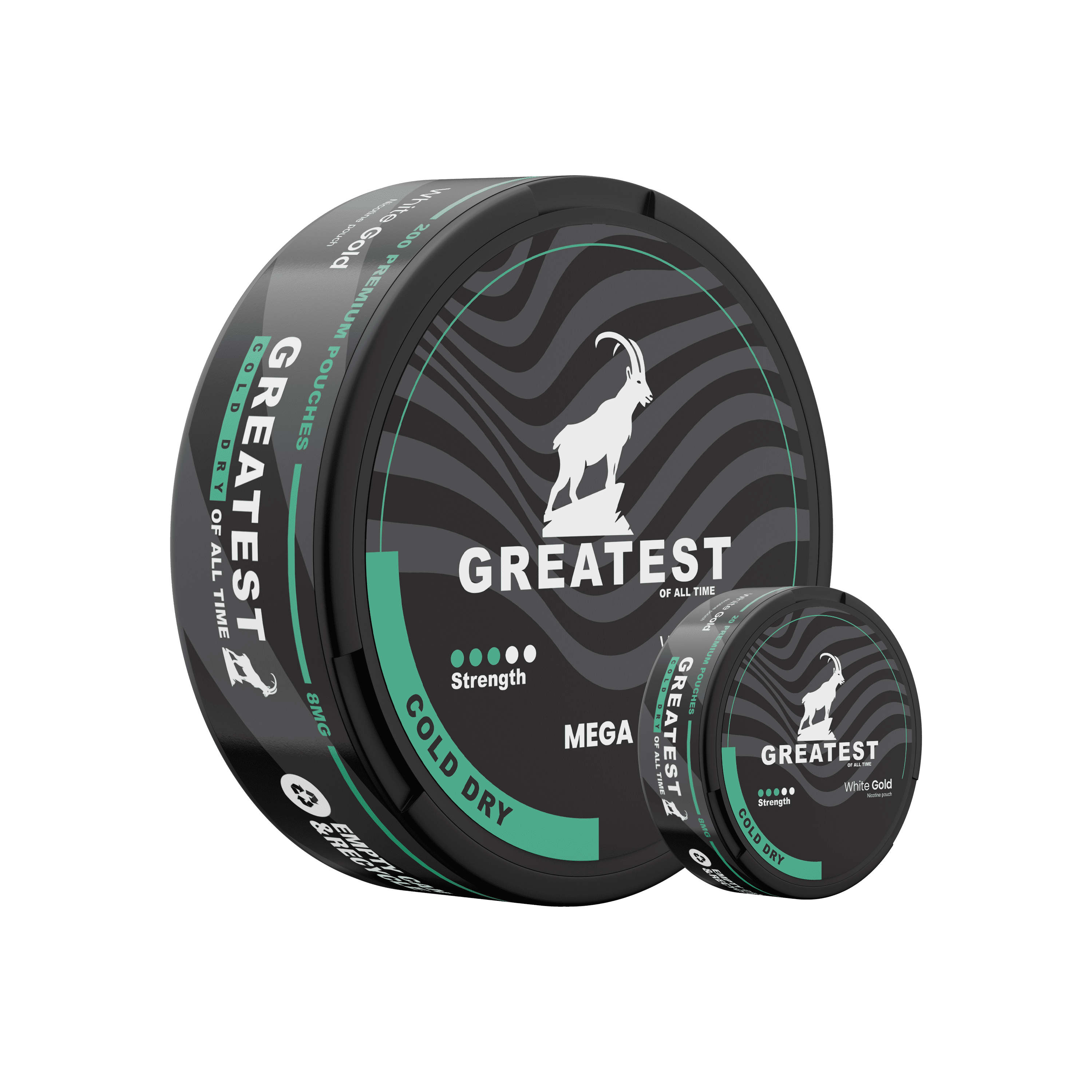 greatest cold dry nicotine pouches mega can