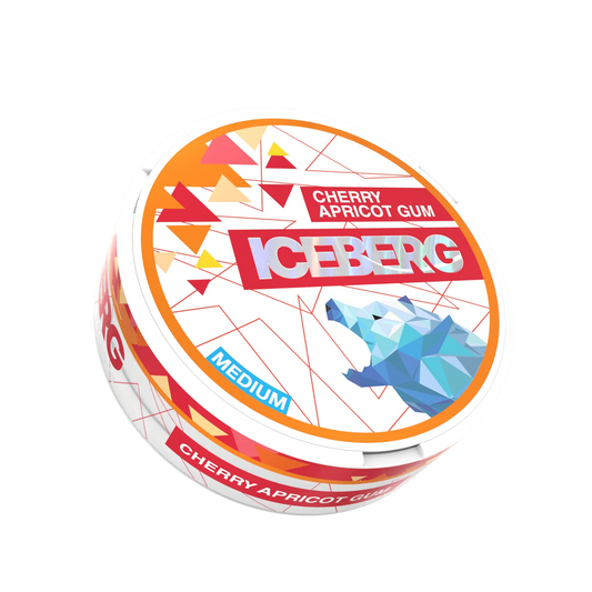 Iceberg cherry apricot gum 20mg nicotine pouches 