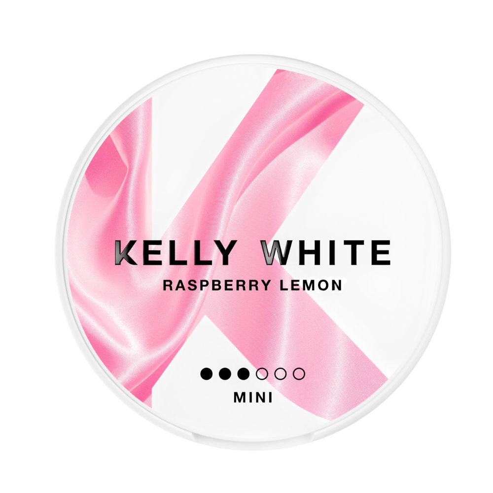 Kelly White Raspberry Lemon Mini  Nicotine Pouches 5.5mg 