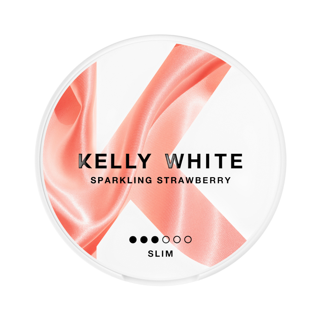Kelly White Sparkling Strawberry Nicotine Pouches 5mg