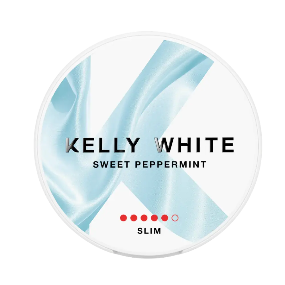 Kelly white sweet peppermint nicotine pouches 10mg 
