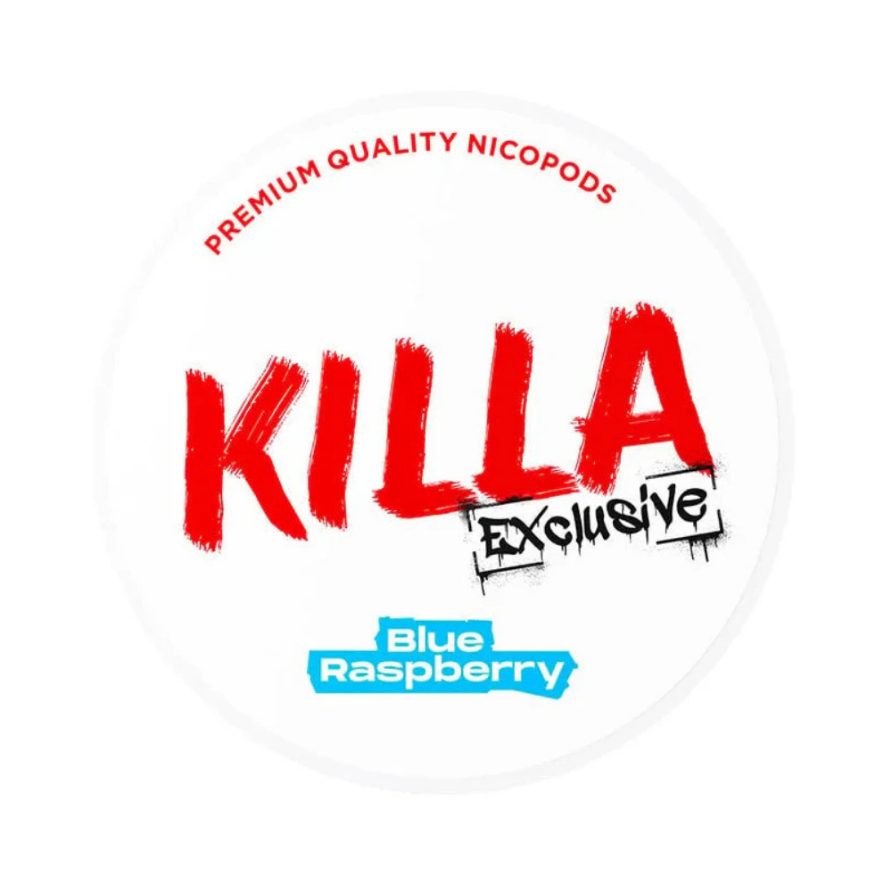 Killa Blue Raspberry Nicotine Pouches 16mg 