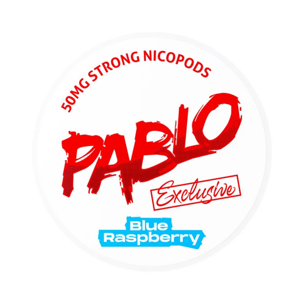 Pablo blue raspberry nicotine pouches