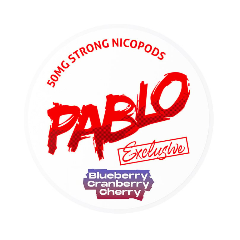 Pablo Blueberry Cranberry Cherry Nicotine Pouches 50mg