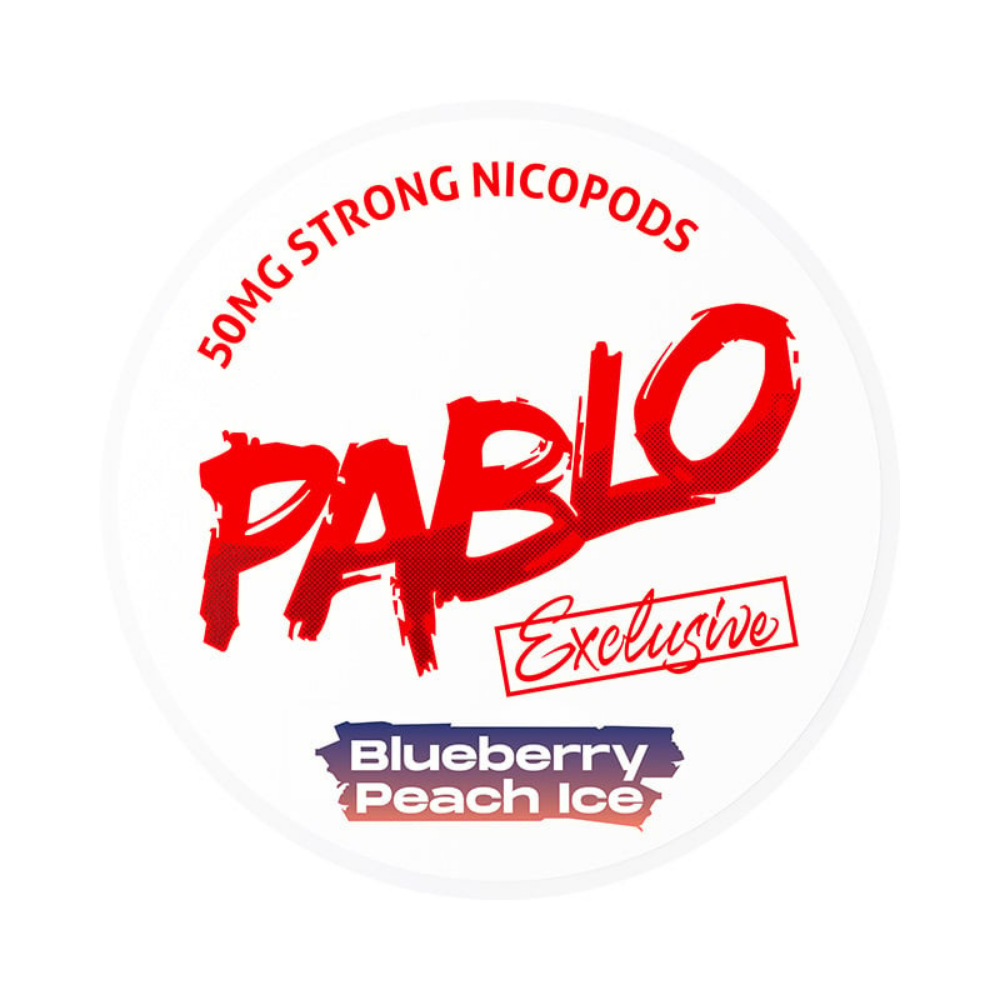 Pablo blueberry peach ice nicotine pouches
