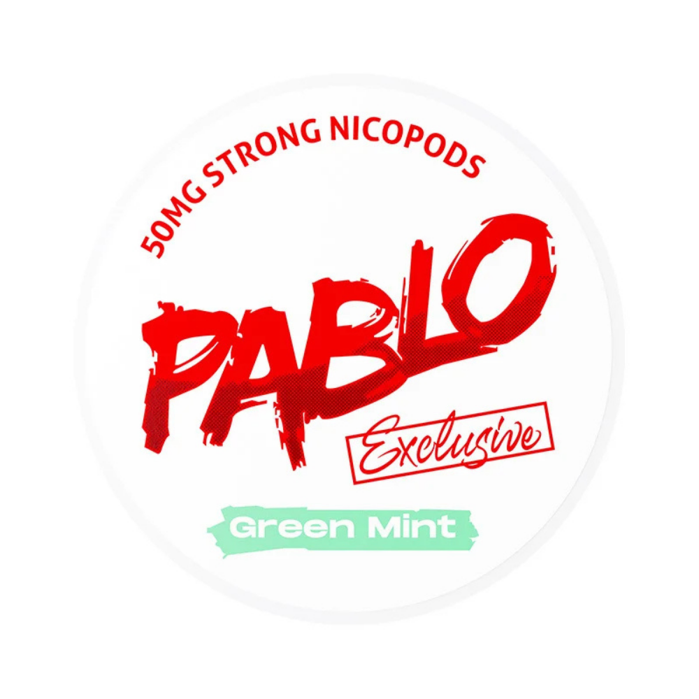Pablo green mint nicotine pouches