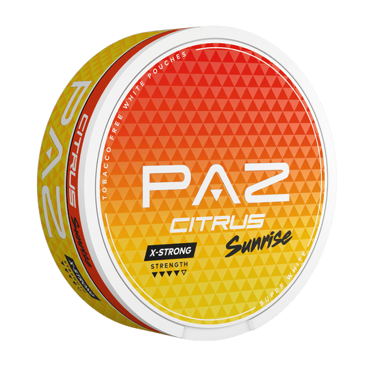 Paz Citrus Sunrise nicotine pouches left