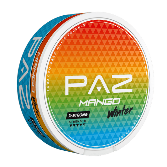 Paz Mango Winter nicotine pouches left 