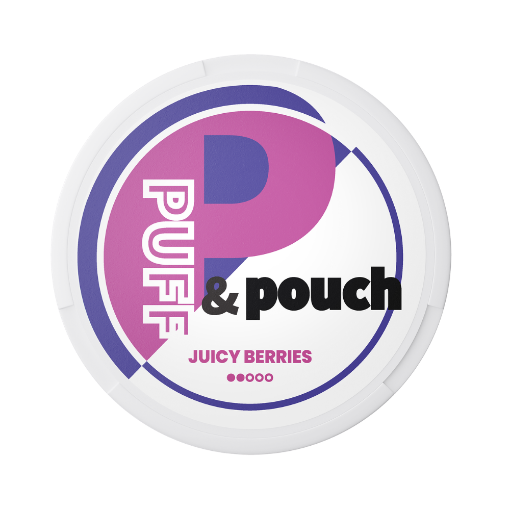 Puff and pouch juicy berries 4mg nicotine pouches
