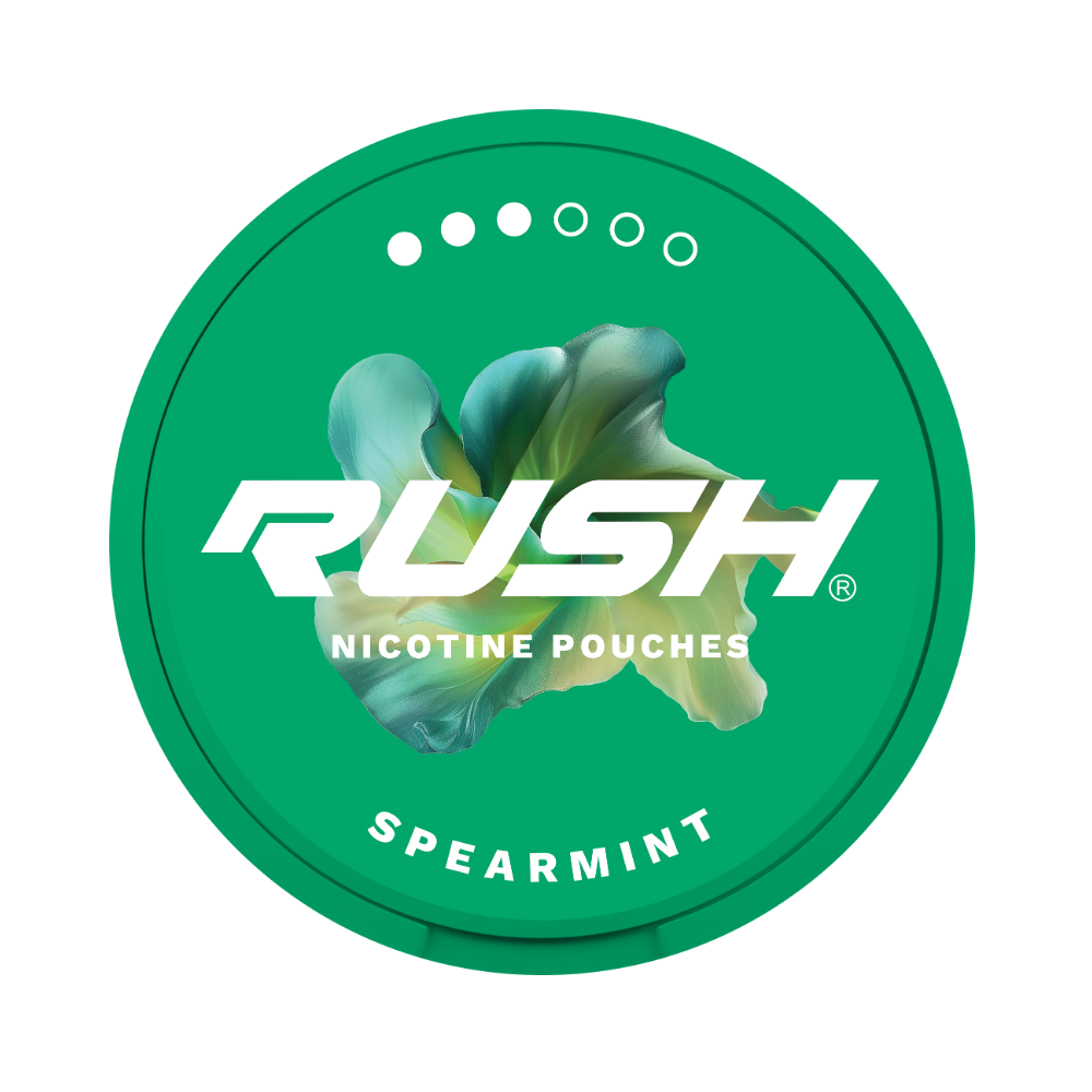 Rush spearmint nicotine pouches 