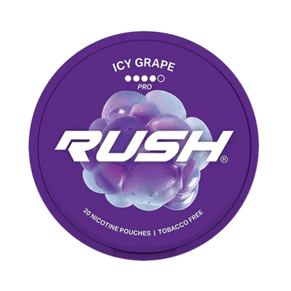 Rush icy grape nicotine pouches