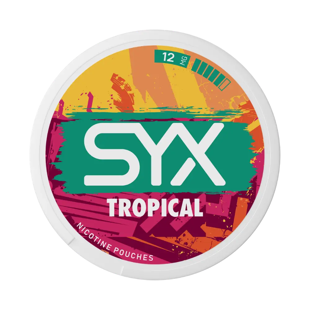 SYX tropical nicotine pouches 12mg