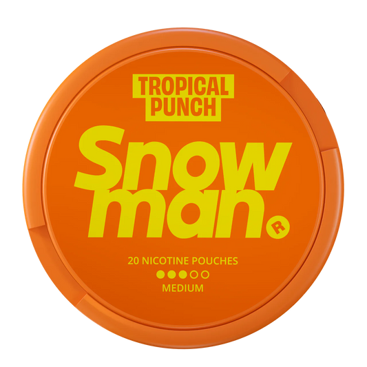 Snowman tropical punch nicotine pouches