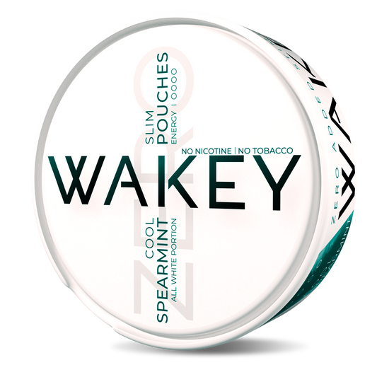 Wakey Spearmint Cool caffeine free pouches