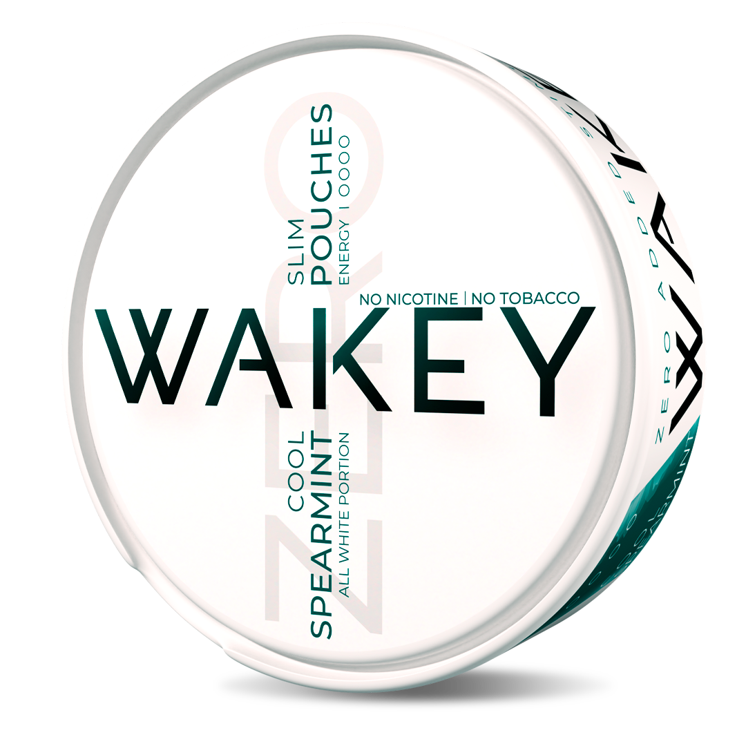 Wakey Spearmint Cool caffeine free pouches 