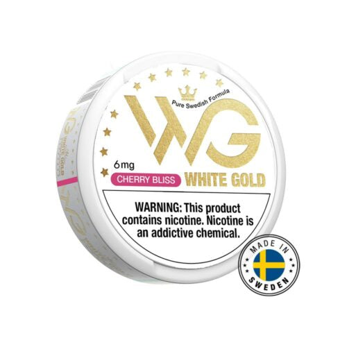 White gold cherry bliss snus 6mg 