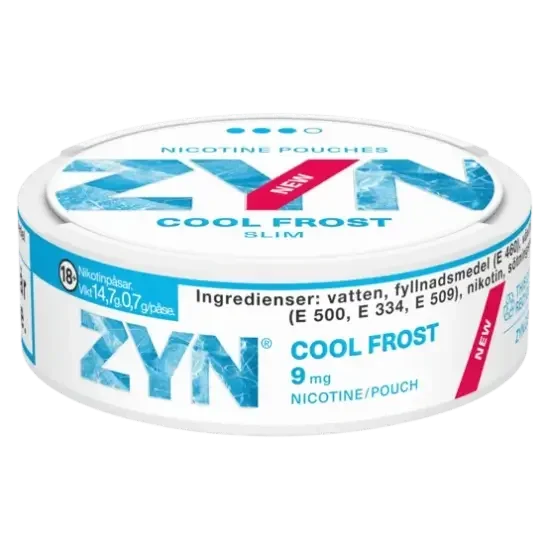 Zyn Cool Frost Nicotine Pouches Side View