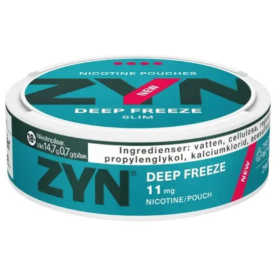 Zyn Deep Freeze Snus Side View 