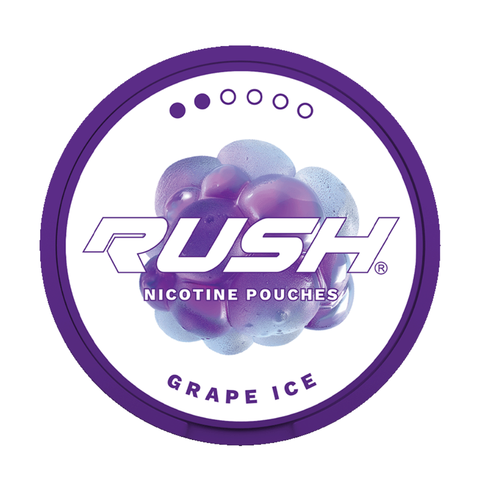 rush grape ice nicotine pouches 
