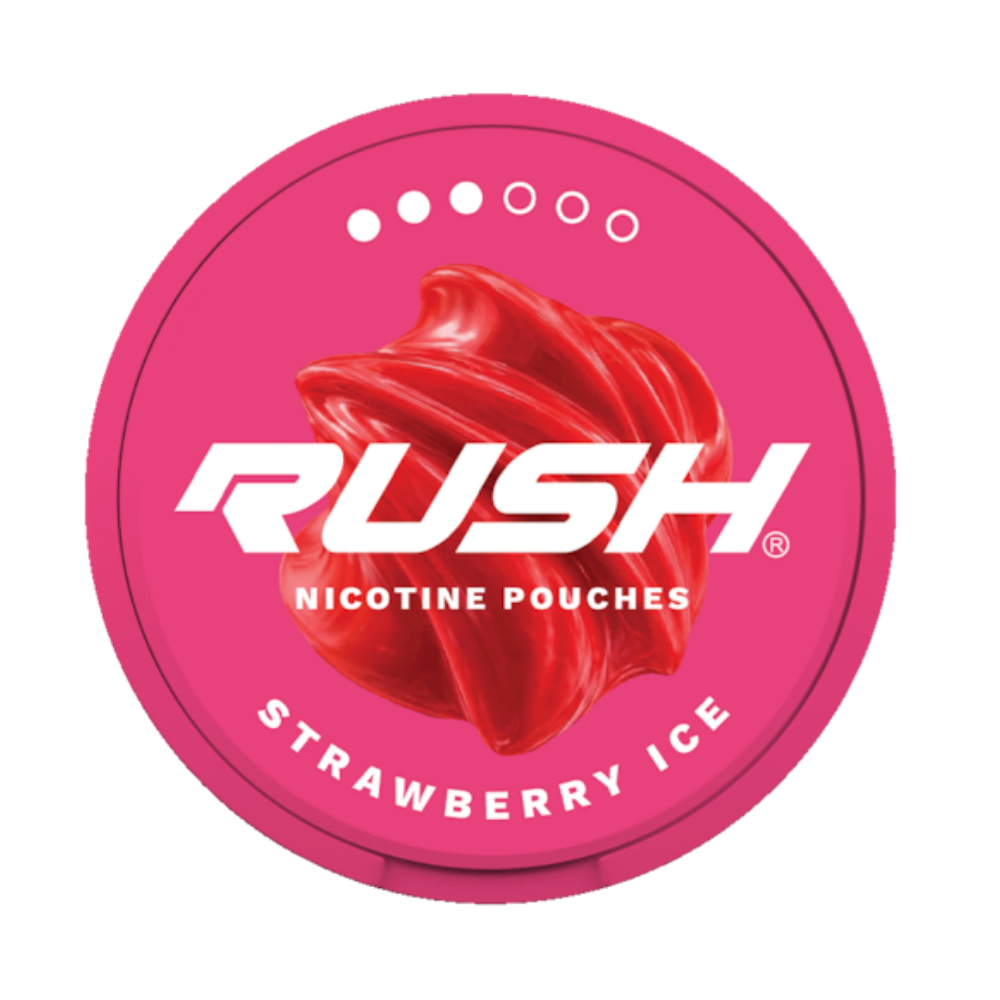 rush strawberry ice nicotine pouches 